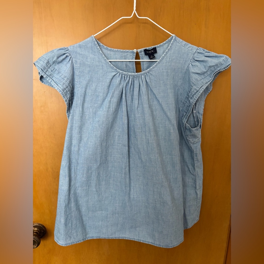 J. Crew Chambray Top